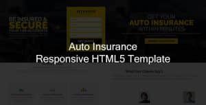 Jr. Auto Insurance Landing Page – Responsive HTML5 Template