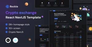 Rockie – Crypto exchange React NextJS Template