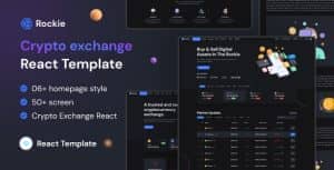 Rockie – Crypto Exchange React Template