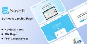 Sasoft – Software Landing Page
