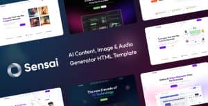Sensai – AI Generator HTML Template