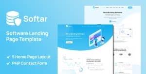 Softar – Software Landing Page