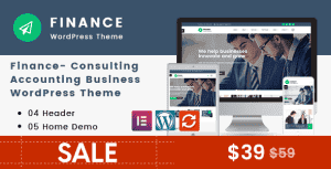 Finance – Consulting, Accounting WordPress Theme
