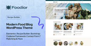 Foodior – Personal Food Blog WordPress Theme