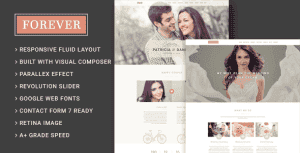 Forever – Wedding Couple & Planner/ Agency WordPress Theme