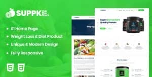 Suppke – Health Supplement Landing Page