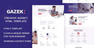 Gazek – Agency Portfolio HTML Template