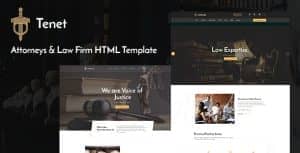 Tenet – Lawyer and Law Firm HTML Template