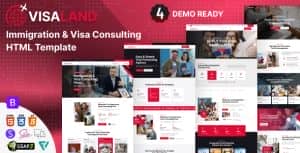 Visaland – Immigration & Visa Consulting HTML Template