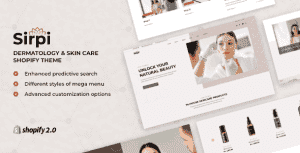 Sirpi – Beauty Cosmetics, Skincare Shopify Theme