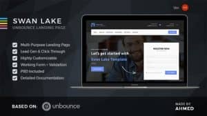 Swan Lake – Marketing Unbounce Template