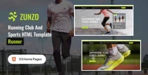 Zunzo – Running Club and Sports HTML Template