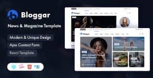 Bloggar – News Magazine React Template