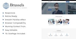Brussels – Business Consulting and Professional Services HTML Template