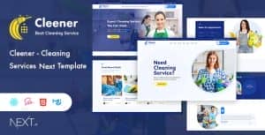 Cleener – Cleaning Services Next.js Template