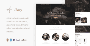 Hairy – Barbershop & Hair Salon HTML Template