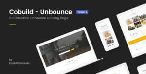Unbounce Construction Landing Page Template – Cobuild