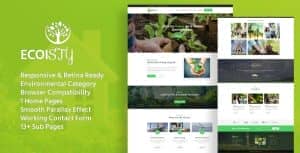 Ecoisty – Environment / Non-Profit HTML Template