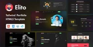 Elito – Tailwind Creative Portfolio HTML5 Template