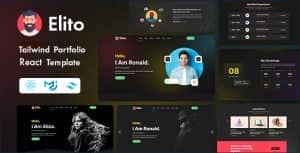 Elito – Tailwind CSS Creative Portfolio React Template