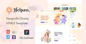 Helpass – Charity Nonprofit HTML5 Template