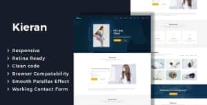Kieran – One page Portfolio HTML Template