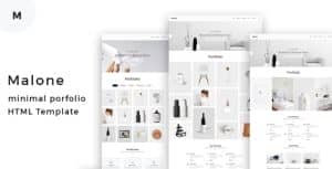 Malone – Minimal Portfolio HTML Template