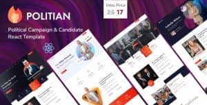 Politian – Political Campaign React Template