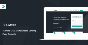 Landik – Tailwind CSS Multipurpose Landing Page Template