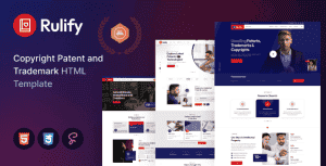 Rulify – Patent Copyright and Trademark Law Firm HTML Template