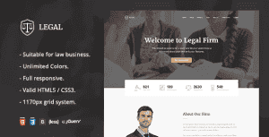 Legal – Law Firm OnePage HTML Template