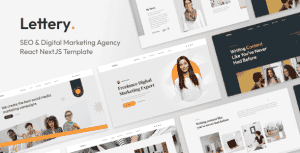 Lettery – Digital Marketing Agency React NextJS Template