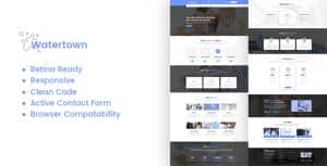 Watertown : Laundry, Dry Cleaning Services HTML Template