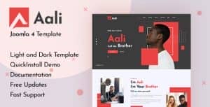 Aali – Joomla 5 Personal Portfolio & Resume Template
