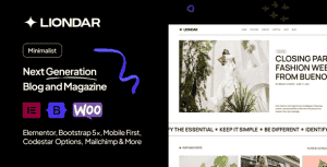 Liondar – Creative Magazine Theme