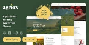 Agriox – Agriculture Farming WordPress Theme