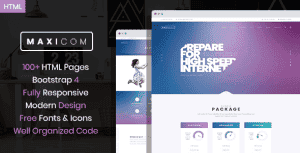 Maxicom – Internet Company HTML Template