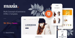 Mazia – Clean Minimal eCommerce HTML5 Template