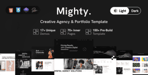 Mighty – Creative Agency & Portfolio Showcase HTML Template