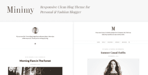 Minimy – Responsive Clean Personal & Fashion Blog Theme