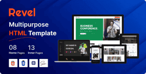 Business Multipurpose HTML5 Template – Revel