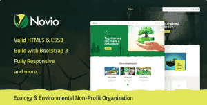 Novio – Ecology & Environmental Non-Profit Organization HTML5 Template