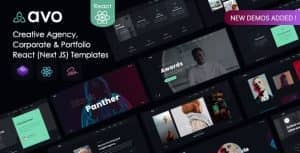 Avo – React Creative Agency & Showcase Portfolio