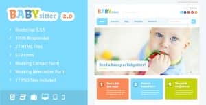Babysitter – Responsive HTML Template