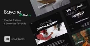 Bayone – Creative Portfolio Nuxtjs Template