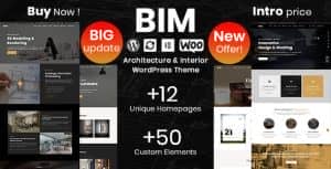 BIM – Architecture & Interior Design Elementor WordPress Theme