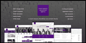 Recruitment Agency – Multi Industry Responsive WordPress Theme