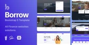 Borrow – Loan Company Responsive Website Templates