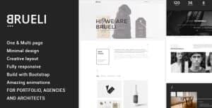 Brueli – Minimal Portfolio / Agency / Architect WordPress Theme