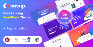 Sasup – Sass Landing WordPress Theme + RTL